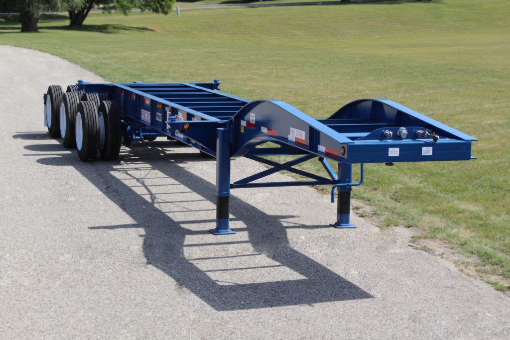Tri-Axle Drop Frame Trailer Chassis with Extendable Slider
