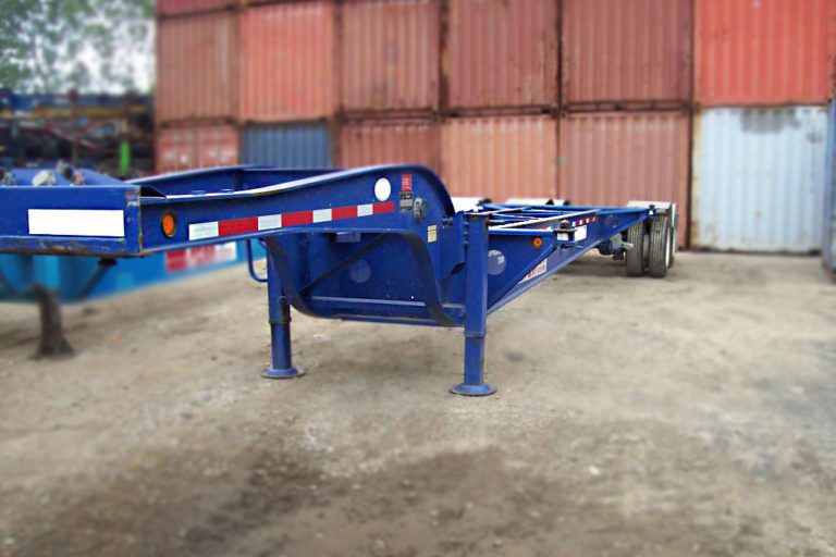 Closed Tandem Drop Frame Trailer Chassis